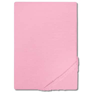 Setex Drap-housse en molleton sergé rose 90 x 200 cm