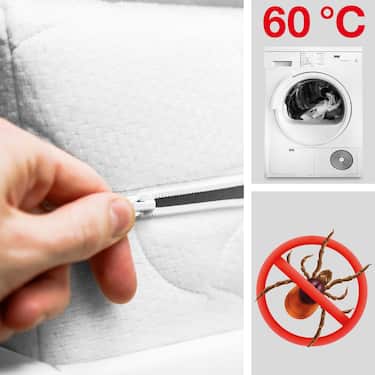 Online-retur CloudComfort Premium kallskumsmadrass 90 x 200 cm, höjd 15 cm, fasthetsgrad H2/H3