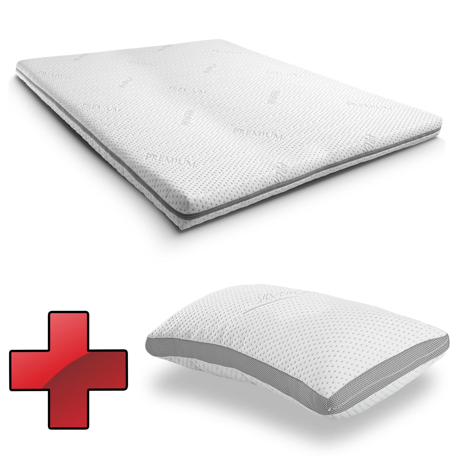 Supportho Premium Topper 140 x 200 cm H3 + Supportho Gel-Effect Oreiller 40 x 80 cm Supportho Premium Topper 140 x 200 cm H3 + Supportho Gel-Effect Oreiller 40 x 80 cm