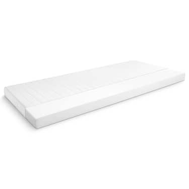 Matelas mousse confort K10 90 x 200 cm, hauteur 10 cm, degré de fermeté H3 + CloudComfort Basic set de lit en microfibre 135 x 200 cm + 80 x 80 cm