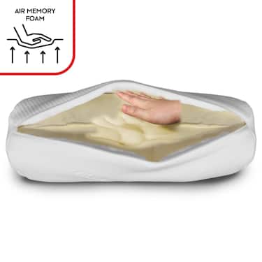 Genouillère et traversin Visco Aloe Vera avec mousse à mémoire de forme 40 x 15 cm