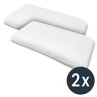 2 oreillers cervicaux Sleezzz Diamond Visko Air 40 x 80 cm