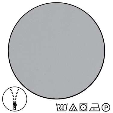 Lot de 2 draps réversibles Sleezzz® Renforcé gris clair/blanc 135 x 200 + 80 x 80 cm