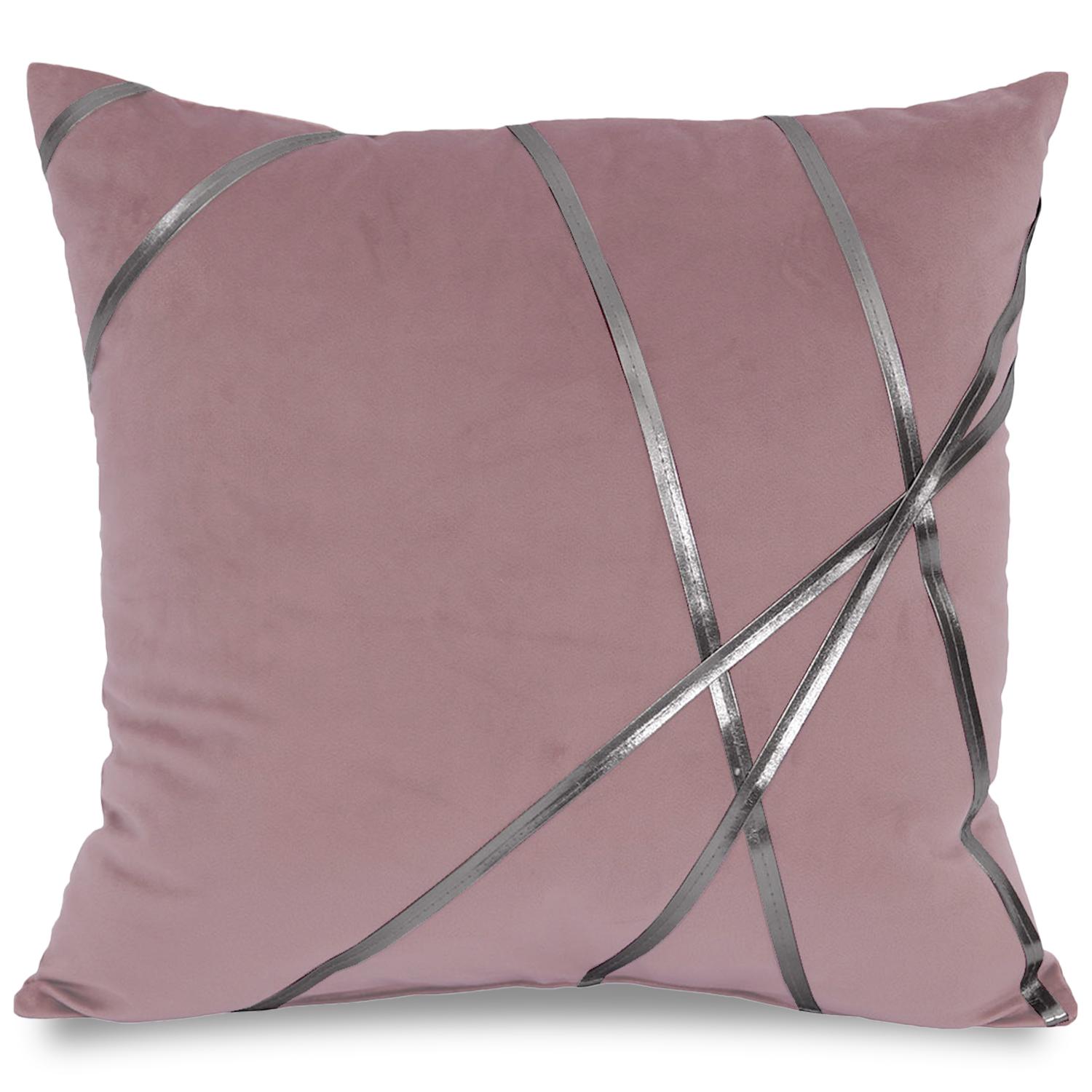 Coussin décoratif rose 45 x 45 cm