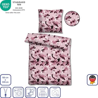 Lot de deux draps de lit en castor 155 x 220 cm + 80 x 80 cm