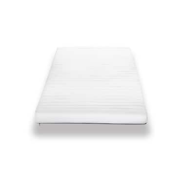 Matelas mousse confort K10 90 x 200 cm, hauteur 10 cm, degré de fermeté H3 + CloudComfort Basic set de lit en microfibre 135 x 200 cm + 80 x 80 cm