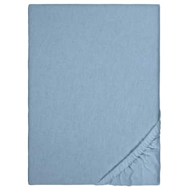 Draps-housses hivernaux bleu 140 x 190 - 160 x 200 cm en pack de 4