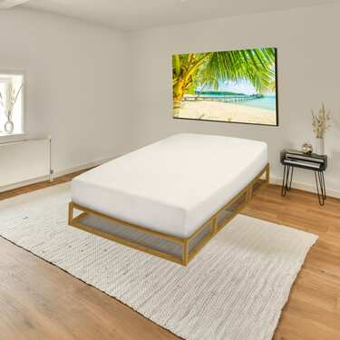 Drap-housse en coton Castell Jersey, blanc, 90 x 190 - 100 x 200 cm, lot de deux