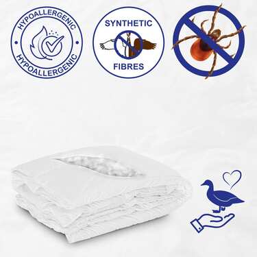 10 x 135 x 200 cm couette microfibre toute l'année, poids de remplissage : env. 700 g, extra légère