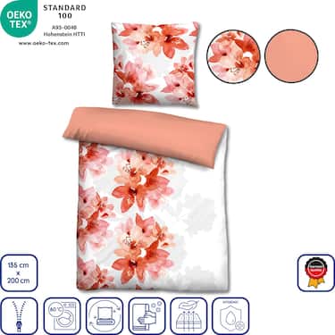 Lot de deux draps de lit Castell Biber 135 x 200 cm + 80 x 80 cm