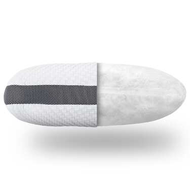 2 oreillers Sleezzz Premium en mousse viscoélastique, forme papillon, 36 x 60 cm, avec housse double en tissu agréable au toucher