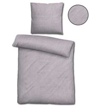 Sleezzz® Parure de lit mousseline lilas 155 x 220 cm + 80 x 80 cm