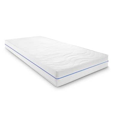 Matelas ergonomique 90x200 cm 7 zones Supportho Premium, hauteur 18 cm, degré de fermeté H2/H3 + surmatelas / surmatelas 90 x 200 cm