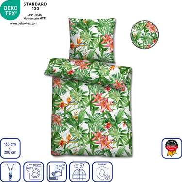 Draps de lit en microfibre seersucker 135 x 200 + 80 x 80 cm en pack de 4