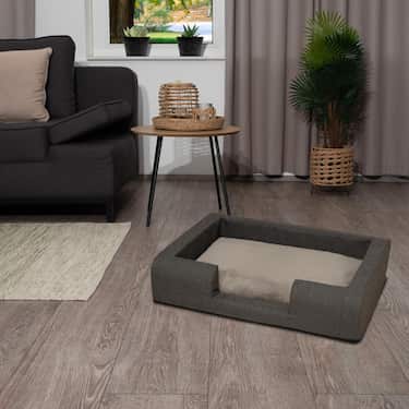 Petzzz lit ergonomique pour chien Daisy M 93 x 66 x 20 cm avec coussin intérieur orthopédique