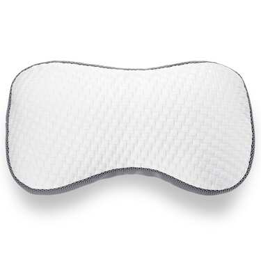 2 oreillers Sleezzz Premium en mousse viscoélastique, forme papillon, 36 x 60 cm, avec housse double en tissu agréable au toucher