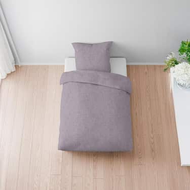 Sleezzz®-musliininen vuodevaatteet violetti 155 x 220 cm + 80 x 80 cm.