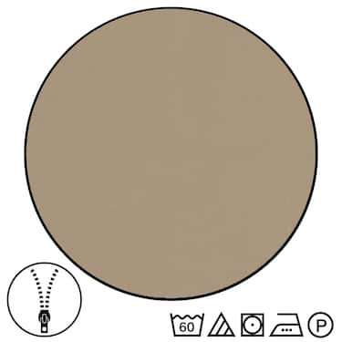 Lot de 2 draps en Renforcé Sleezzz® réversibles moka/blanc 135 x 200 + 80 x 80 cm