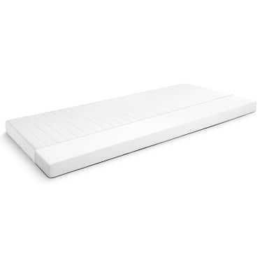Matelas mousse confort K10 90 x 200 cm, hauteur 10 cm, degré de fermeté H3 + CloudComfort Basic set de lit en microfibre 135 x 200 cm + 80 x 80 cm