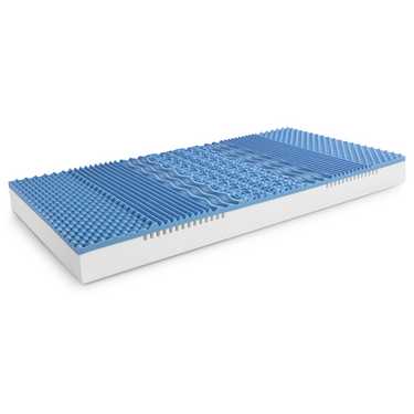 Matelas viscoélastique 7 zones Sleezzz Smart 90 x 200 cm, hauteur 18 cm, degré de fermeté H2+H3 avec mousse à mémoire de forme Air