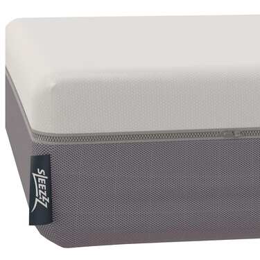 Matelas viscoélastique Sleezzz Premium 90 x 200 cm, hauteur 20 cm, degré de fermeté H2/H3, avec poignées réversibles + surmatelas / surmatelas 90 x 200 cm
