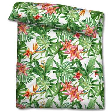 Draps de lit en microfibre seersucker 135 x 200 + 80 x 80 cm en pack de 4