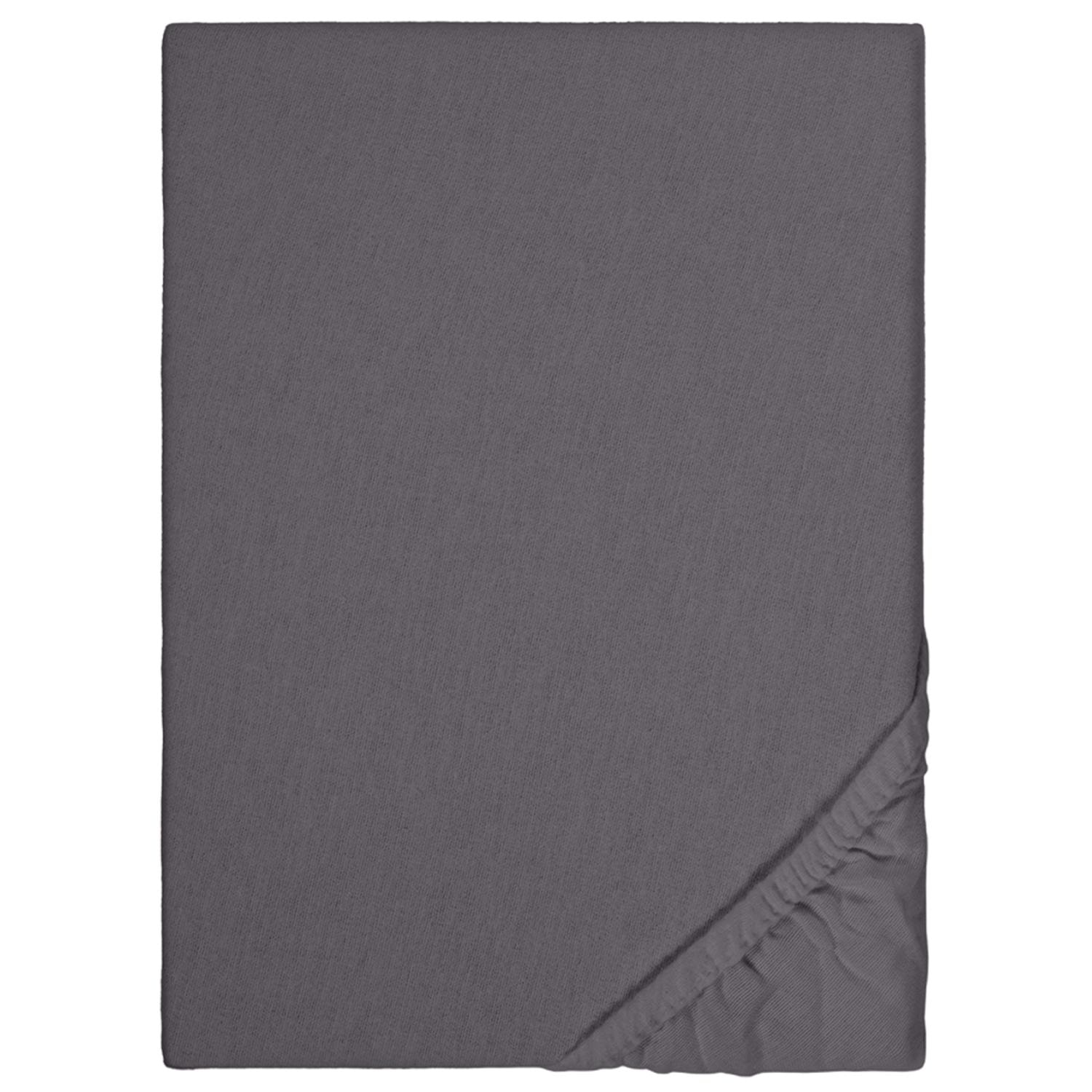 Drap-housse peluche d'hiver anthracite 180x190 - 200x200 cm
