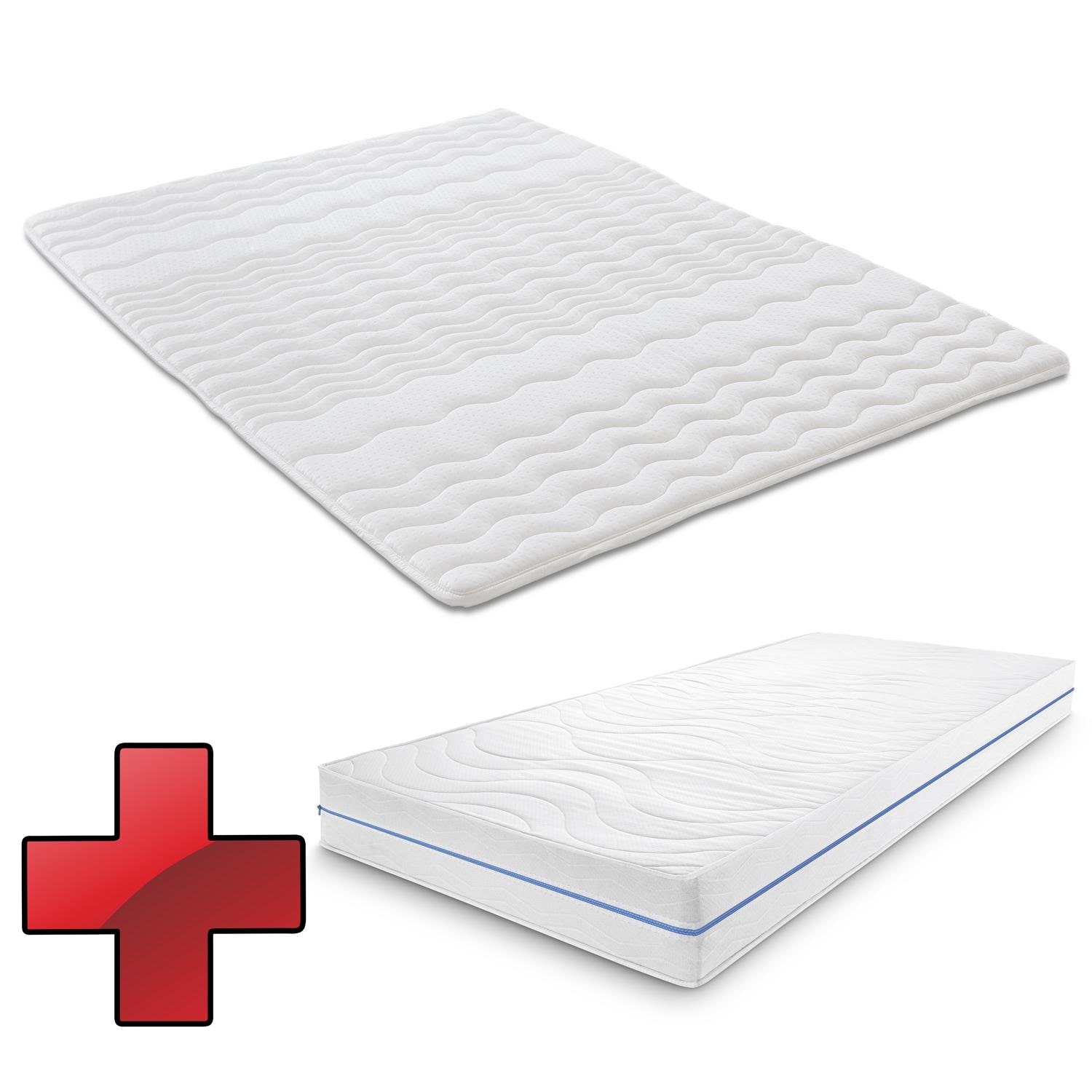 Supportho Premium 90 x 200 cm H2/H3 + surmatelas 90 x 200 cm