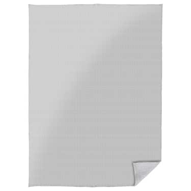 140 x 200 cm couvre-lit en polycoton léger gaufré gris clair