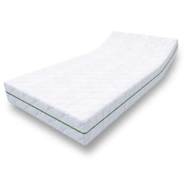 Matelas à ressorts ensachés 7 zones Sleezzz Smart 90 x 200 cm, hauteur 21 cm, degré de fermeté H2/H3 + CloudComfort Basic set de lit en microfibre 135 x 200 cm + 80 x 80 cm